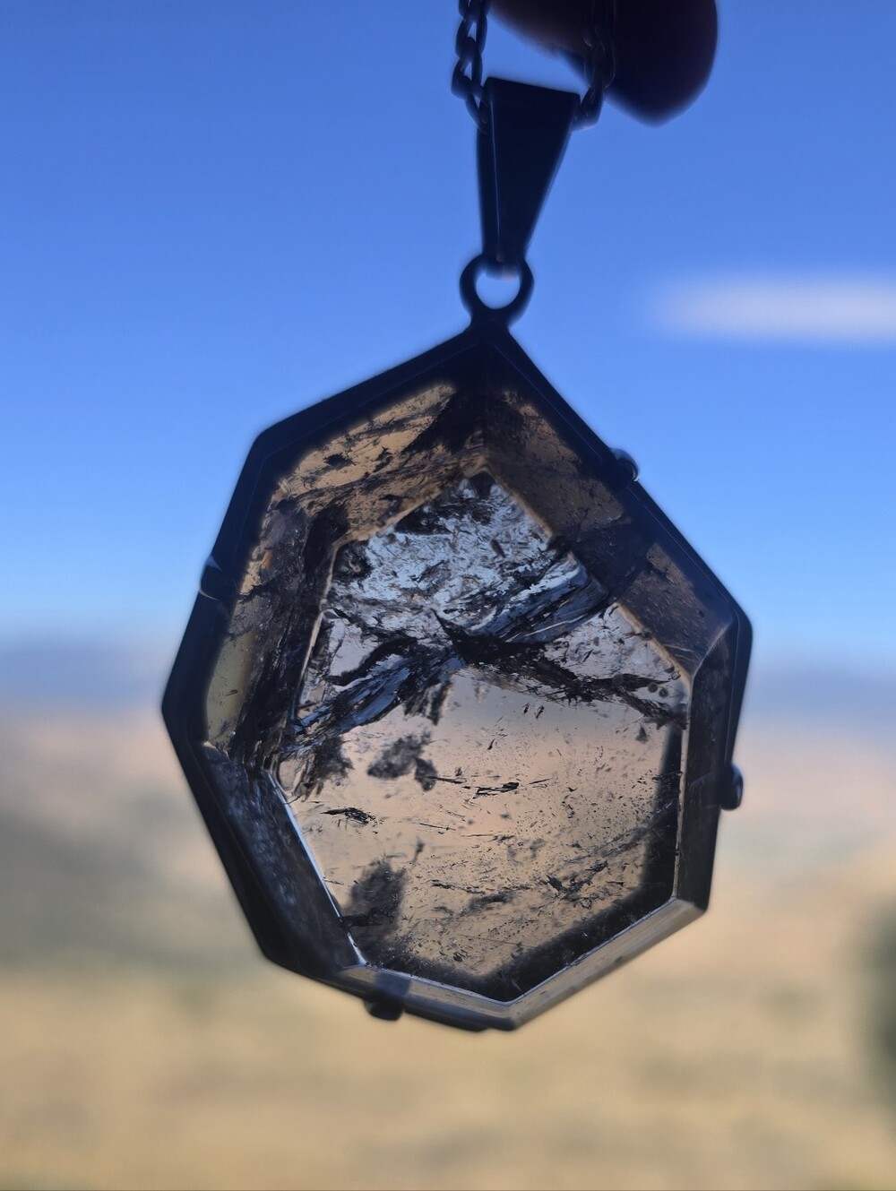 Rare Discontinued Smoky Quartz Veda Evil Pawn Jewelry Necklace - Picture 3 of 6